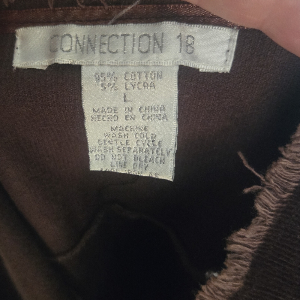 Connection 18- Vintage- Chocolate Brown- A-Line- Maxi Skirt- Large - Picture 9 of 10